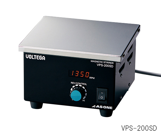 AS ONE 3-6758-02 VPS-200SD VOLTEGA Power Stirrer (Stainless Steel Top Plate) 200 x 200mm 60 - 1350rpm 20 lit